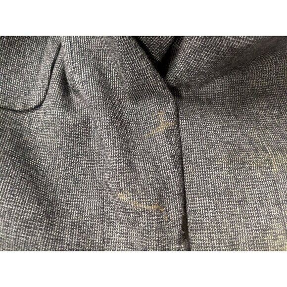 RAFAELLA - WOMEN'S GRAY BELTED BLAZER JACKET - POCKETS - SIZE 8P - Picture 6 of 10